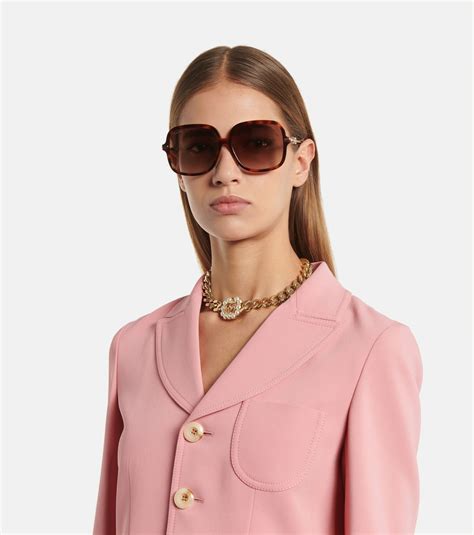 gucci oversized round sunglasses